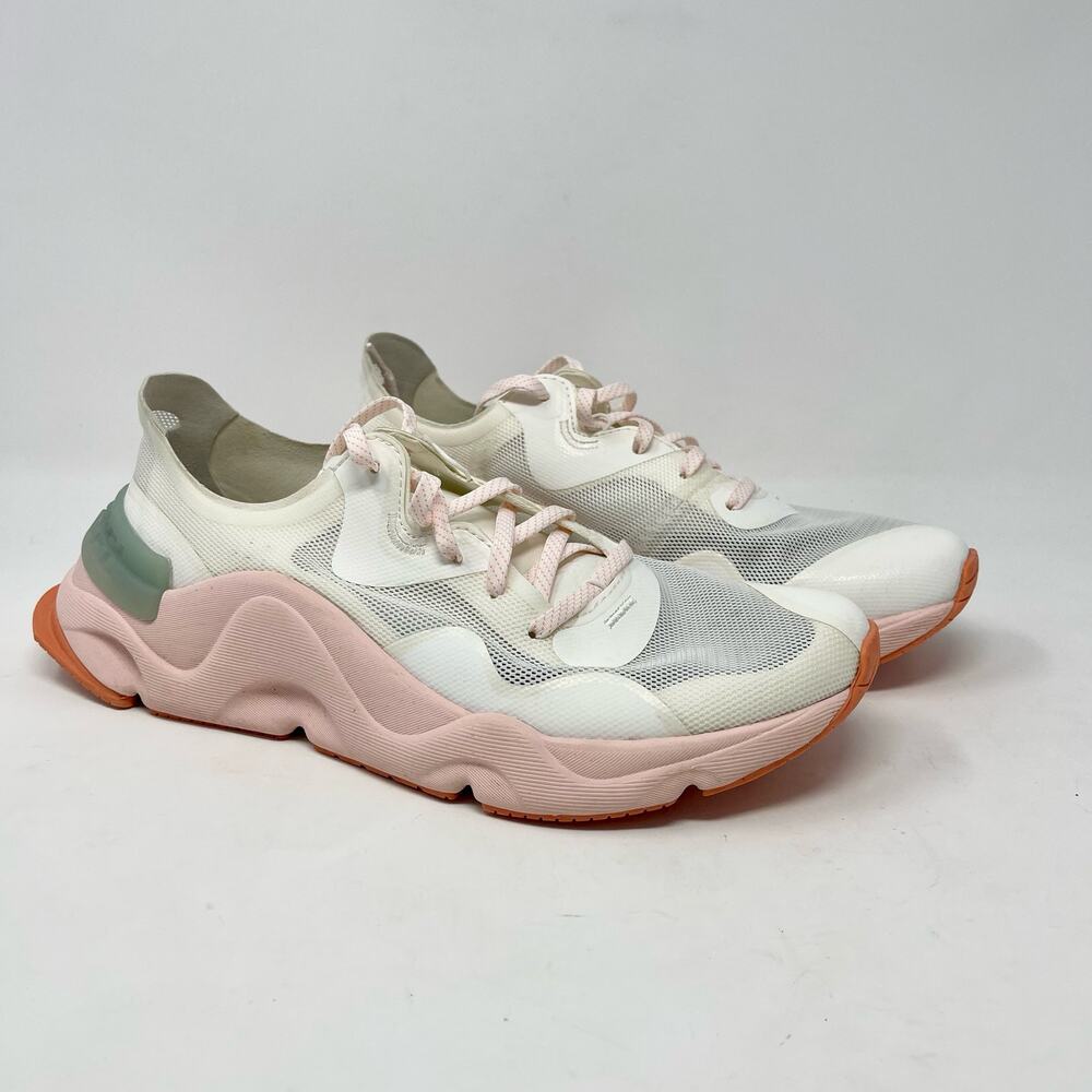 Sorel Kinetic RNEGD Float Shoes Sea Salt Paradiso Peach Sneakers Womens 9.5‎